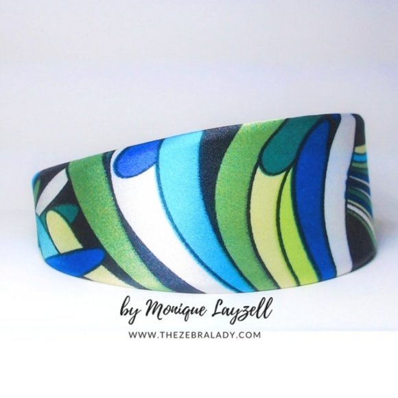 4 Satin Groovy Satin Retro Style Mix Headband - Picture 5 of 5